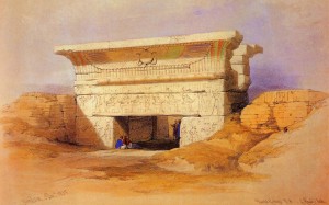 Entering temple